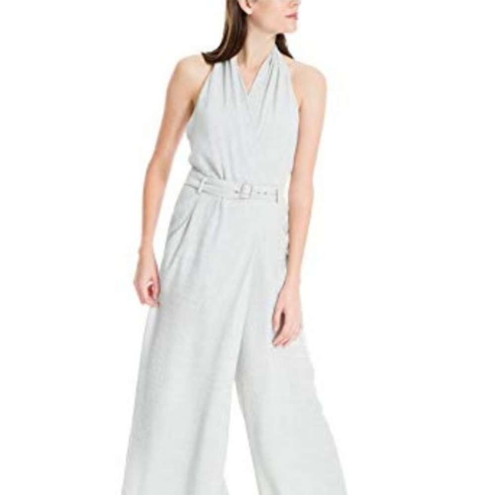 Max Studio London Belted Wide-Leg Jumpsuit - Picture 2 of 4